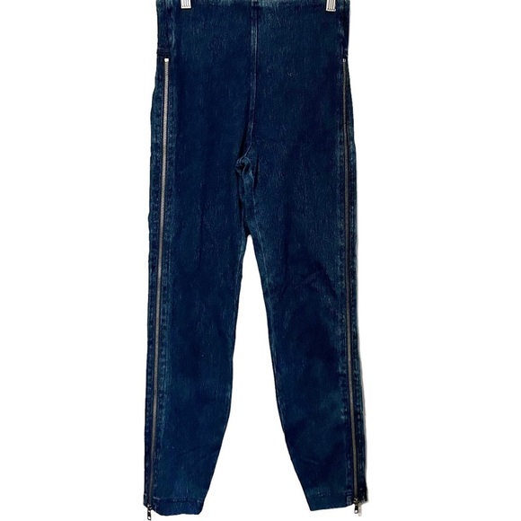 Lysse Full Side Zip Denim Leggings Jeggings Size‎ Small Skinny - Picture 1 of 12